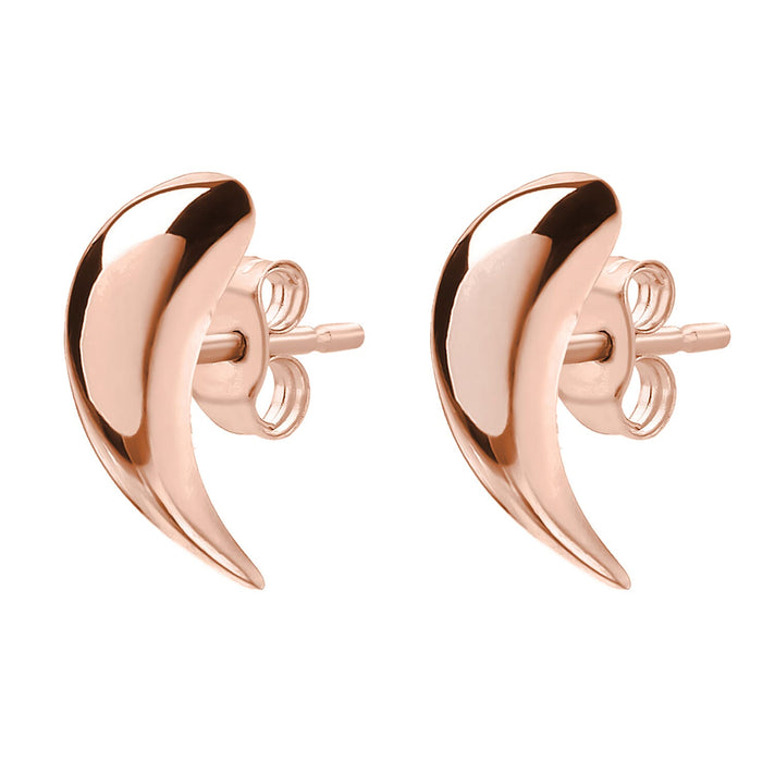 9K Rose Gold 5mm x 12mm Stud Earrings 7341967 2