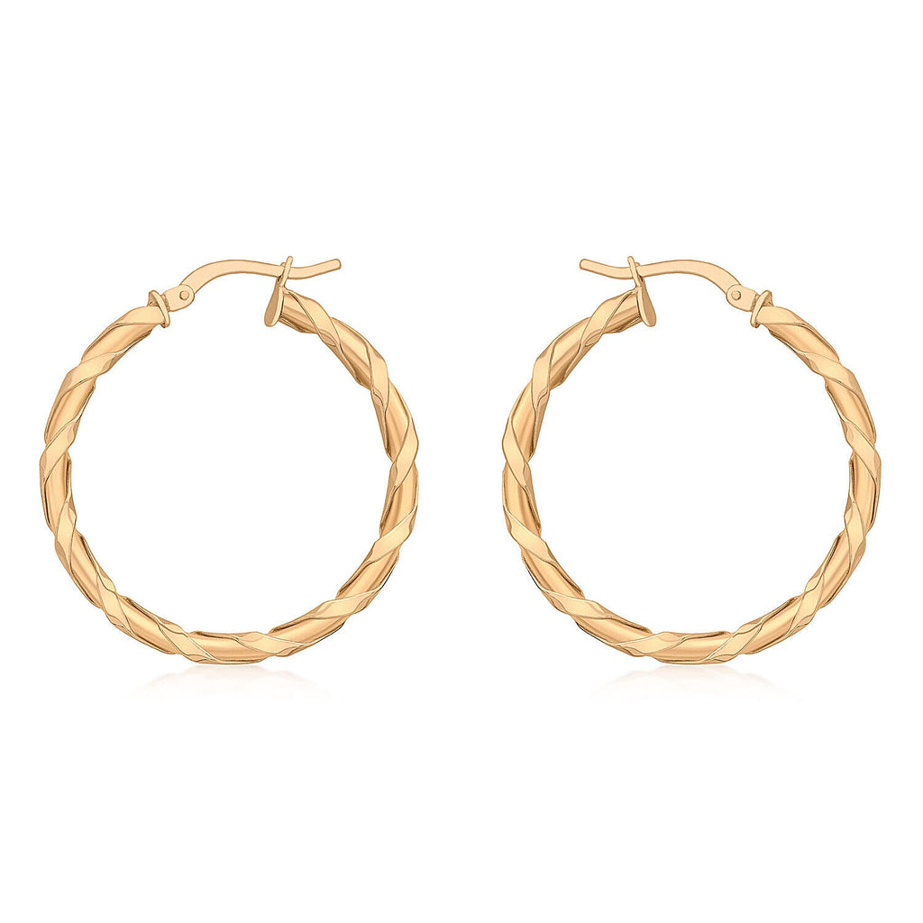 9K Rose Gold  Earring,  Gold Wt. 1.6 Gms