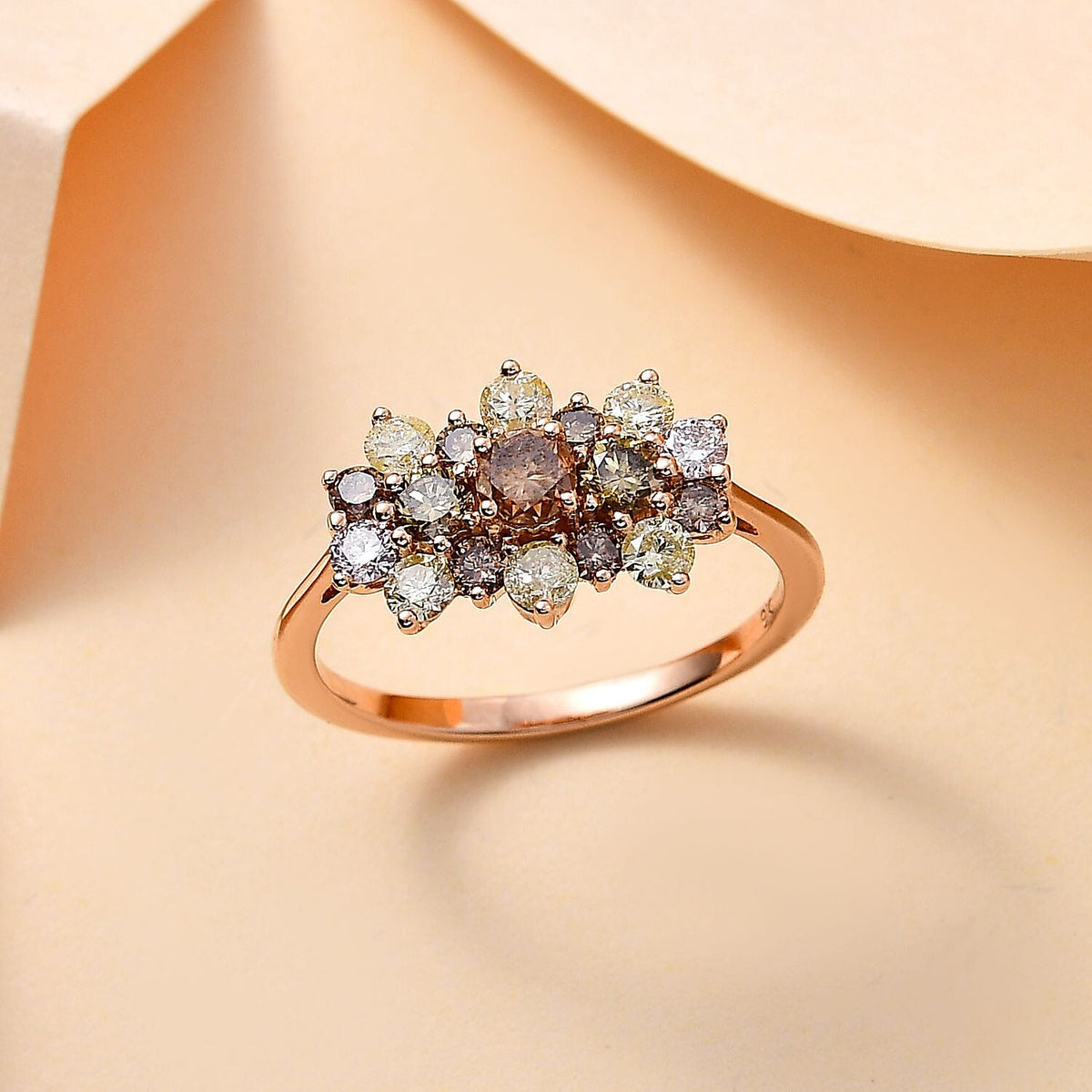 Colours of Argyle Certified Natural Diamonds Ring in 9K Rose Gold 1.00 Ct 7777065 1