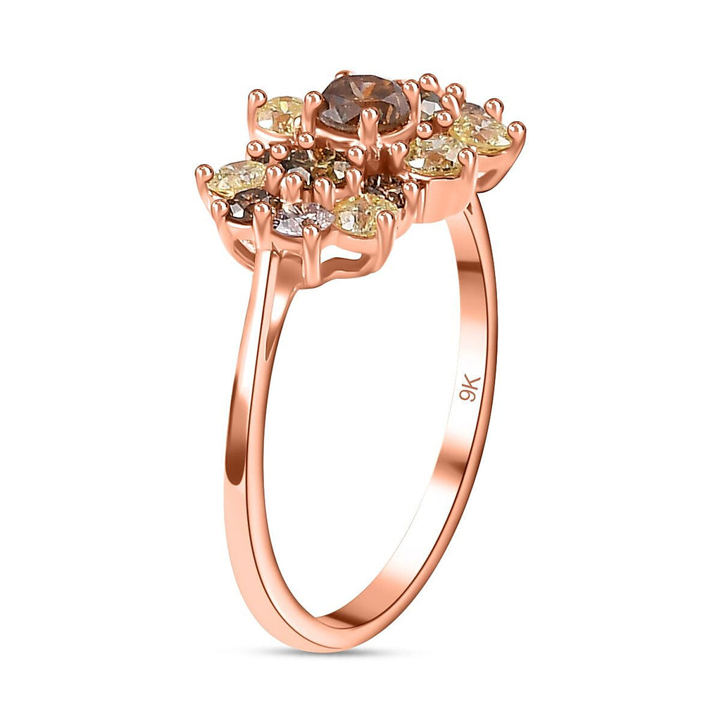 Monster Deal - Colours of Argyle Certified Natural Diamonds Ring in 9K Rose Gold 1.00 Ct