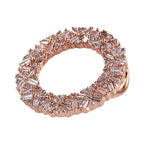 9K Rose Gold SGL Certified Natural Pink Diamond Circle Pendant 0.50 Ct.
