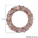 9K Rose Gold SGL Certified Natural Pink Diamond Circle Pendant 0.50 Ct.