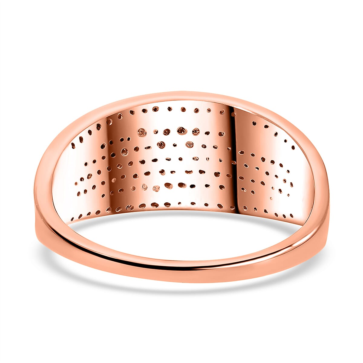 9K Rose Gold Natural SGL Certified Pink Diamond (G-H) and White Diamond Ring 0.50 Ct 7705917 4