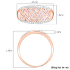 JCK Vegas Closeout - Rare Find- 9K Rose Gold Pink & White Diamond Ring 0.50 Ct