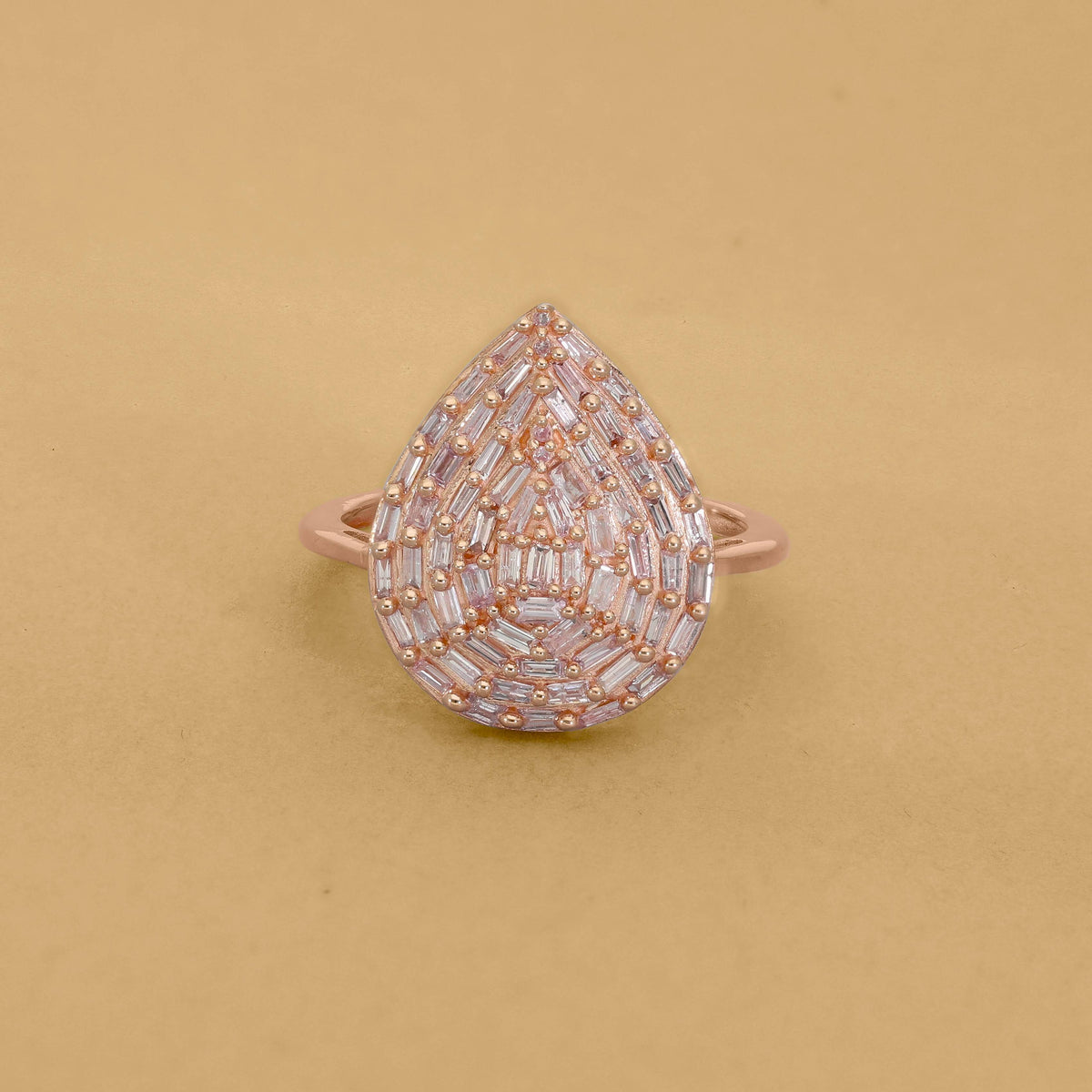 9K Rose Gold Natural Pink Diamond Ring 0.50 Ct. 8946228 2