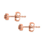 9K Rose Gold Natural Pink Diamond Stud Earrings (with Push Back)