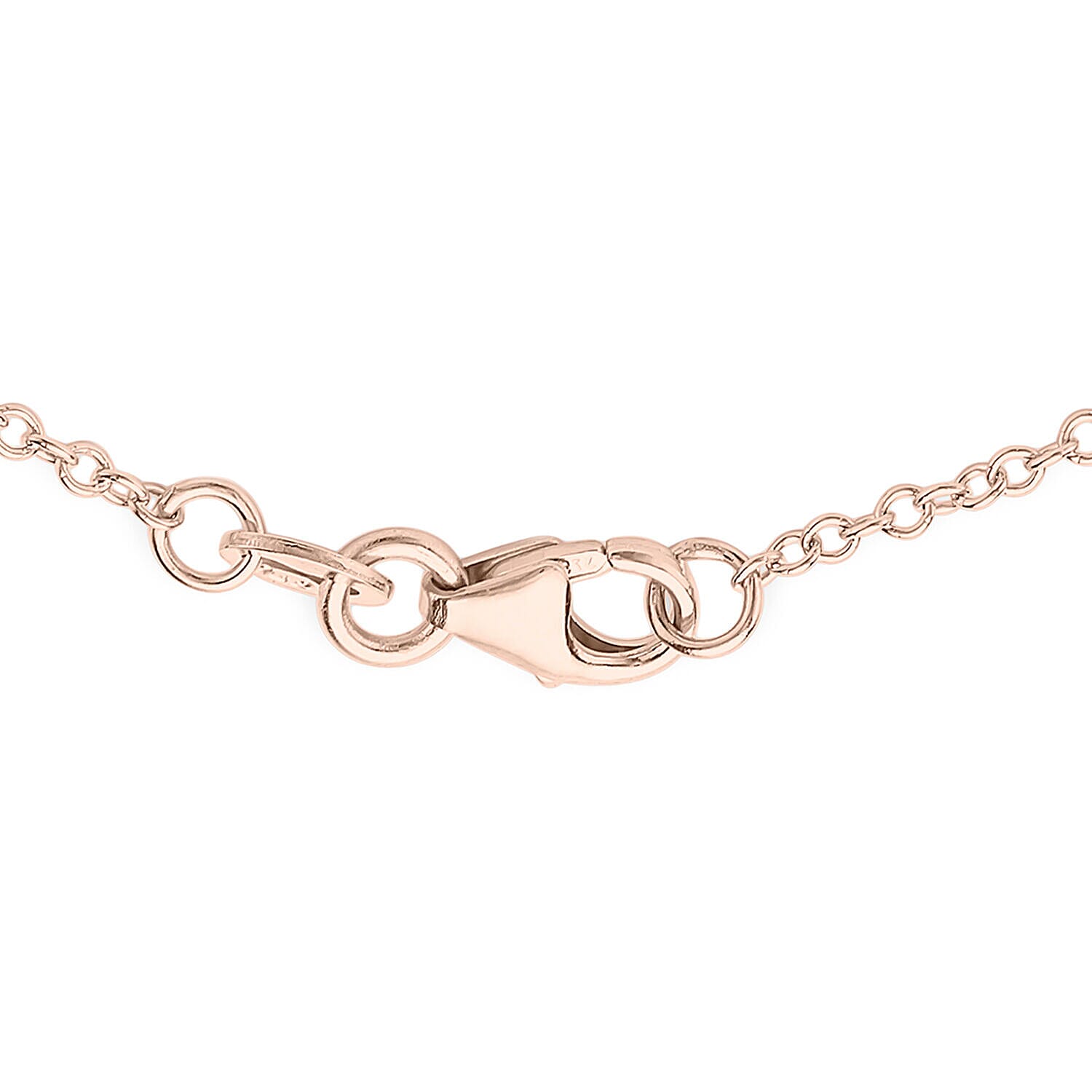 9K Two Colour Gold 11.5mm Interlocked Rings Necklace 17 Inch to 18 Inch 7343542 2