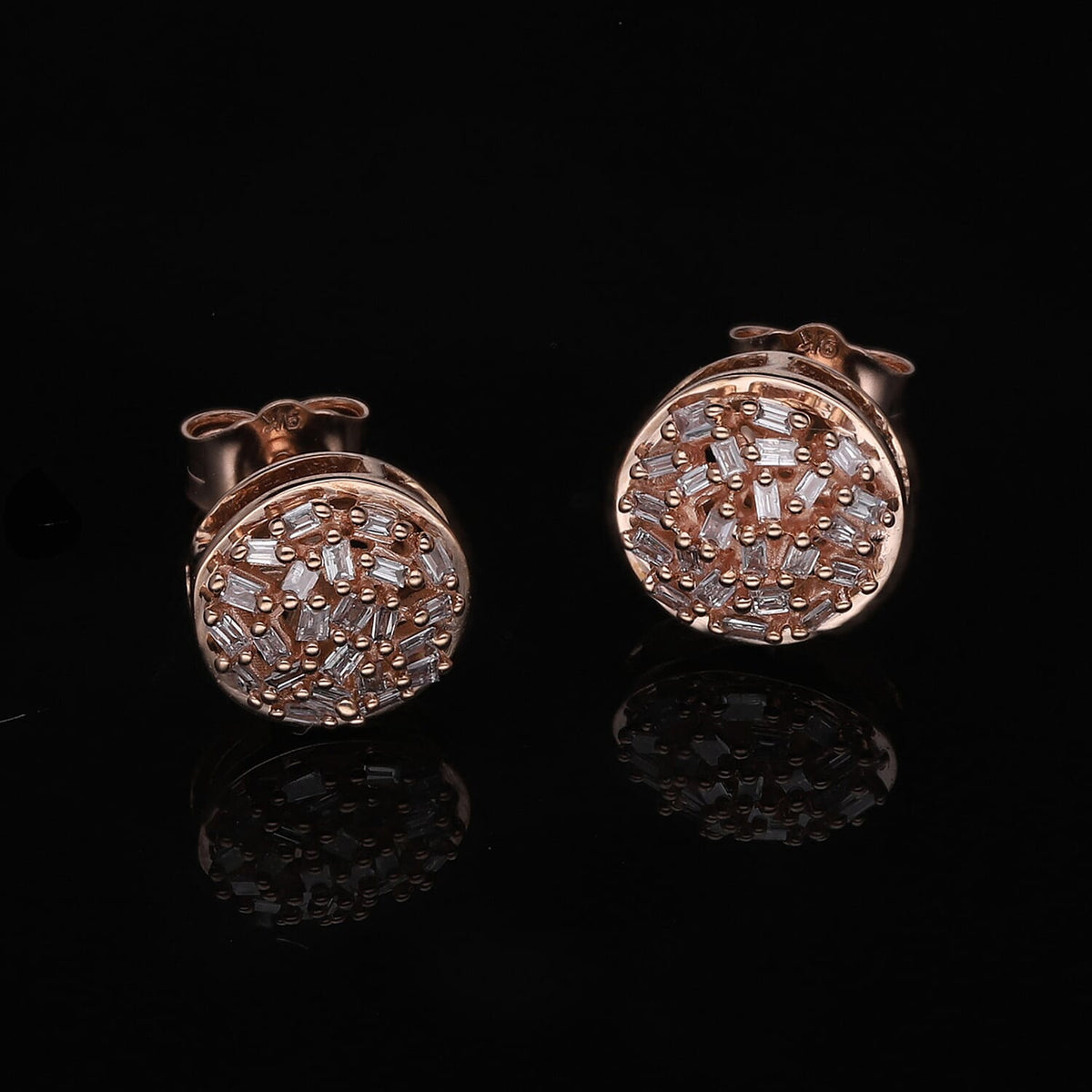 Most affordable Pink Diamond Deal - 9K Rose Gold Natural Pink Diamond SGL Certified Earrings with Push Back 7620539 1