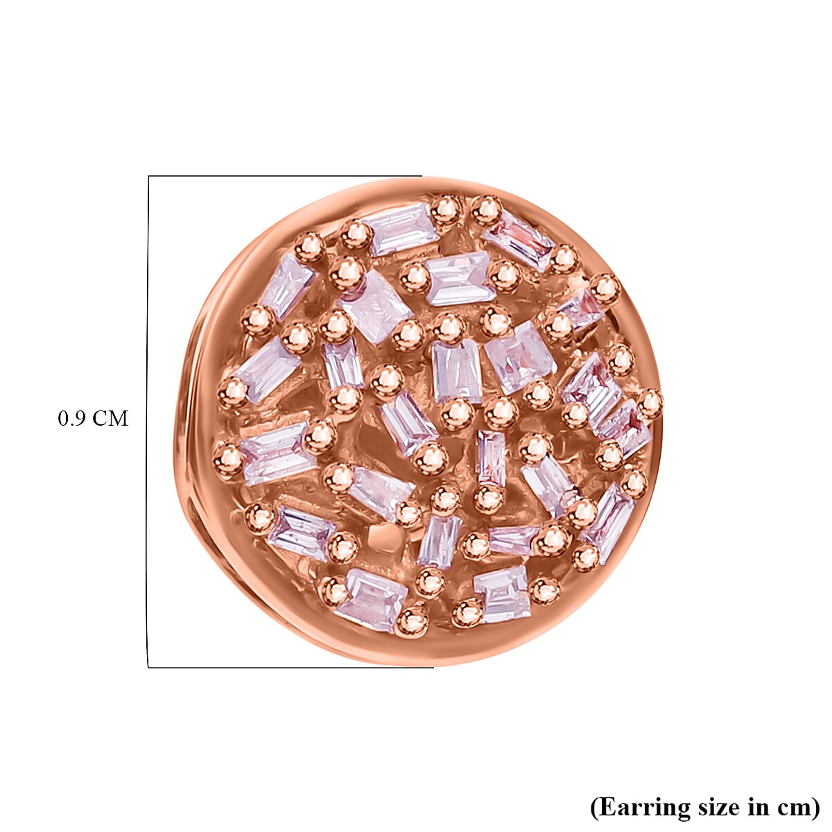 Most affordable Pink Diamond Deal - 9K Rose Gold Natural Pink Diamond SGL Certified Earrings with Push Back 7620539 4