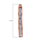 9K Rose Gold SGL Certified Pink Diamond Full Hoop Earrings 0.50 Ct