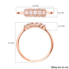 One Time Deal-9K Rose Gold Natural Pink Diamond  Ring 0.35 Ct