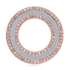 9K Rose Gold Pink Diamond & White Diamond Pendant 1.05 Ct.