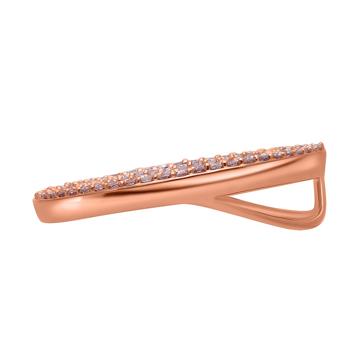 9K Rose Gold Pink Diamond &amp; White Diamond Pendant 1.05 Ct. 8054630 2