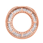 9K Rose Gold Pink Diamond & White Diamond Pendant 1.05 Ct.