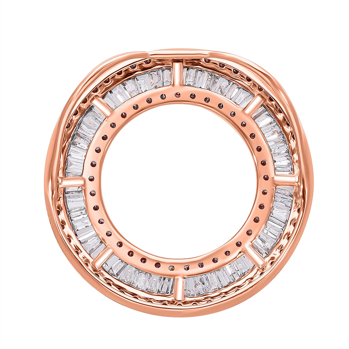 9K Rose Gold Pink Diamond &amp; White Diamond Pendant 1.05 Ct. 8054630 3