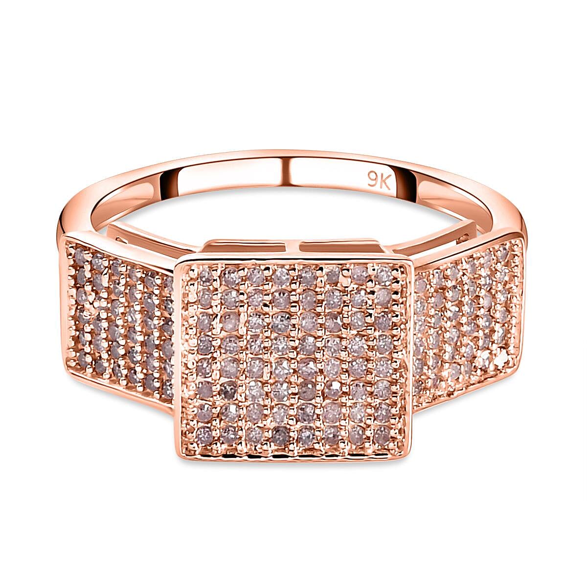 9K Rose Gold SGL Certified Natural Pink Diamond Ring 0.50 Ct. 7192362 0