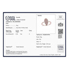 9K Rose Gold SGL Certified Natural Pink Diamond Cluster Ring 0.50 Ct.