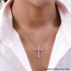 9K Rose Gold SGL Certified Natural Pink Diamond Cross Pendant 0.60 Ct.
