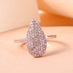 9K Rose Gold SGL Certified Natural Pink Diamond Ring 0.53 Ct.
