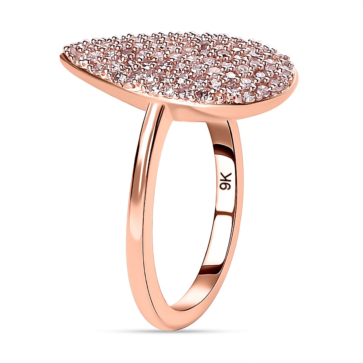 9K Rose Gold SGL Certified Natural Pink Diamond Ring 0.53 Ct. 7156915 8