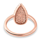 9K Rose Gold SGL Certified Natural Pink Diamond Ring 0.53 Ct.