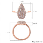 9K Rose Gold SGL Certified Natural Pink Diamond Ring 0.53 Ct.