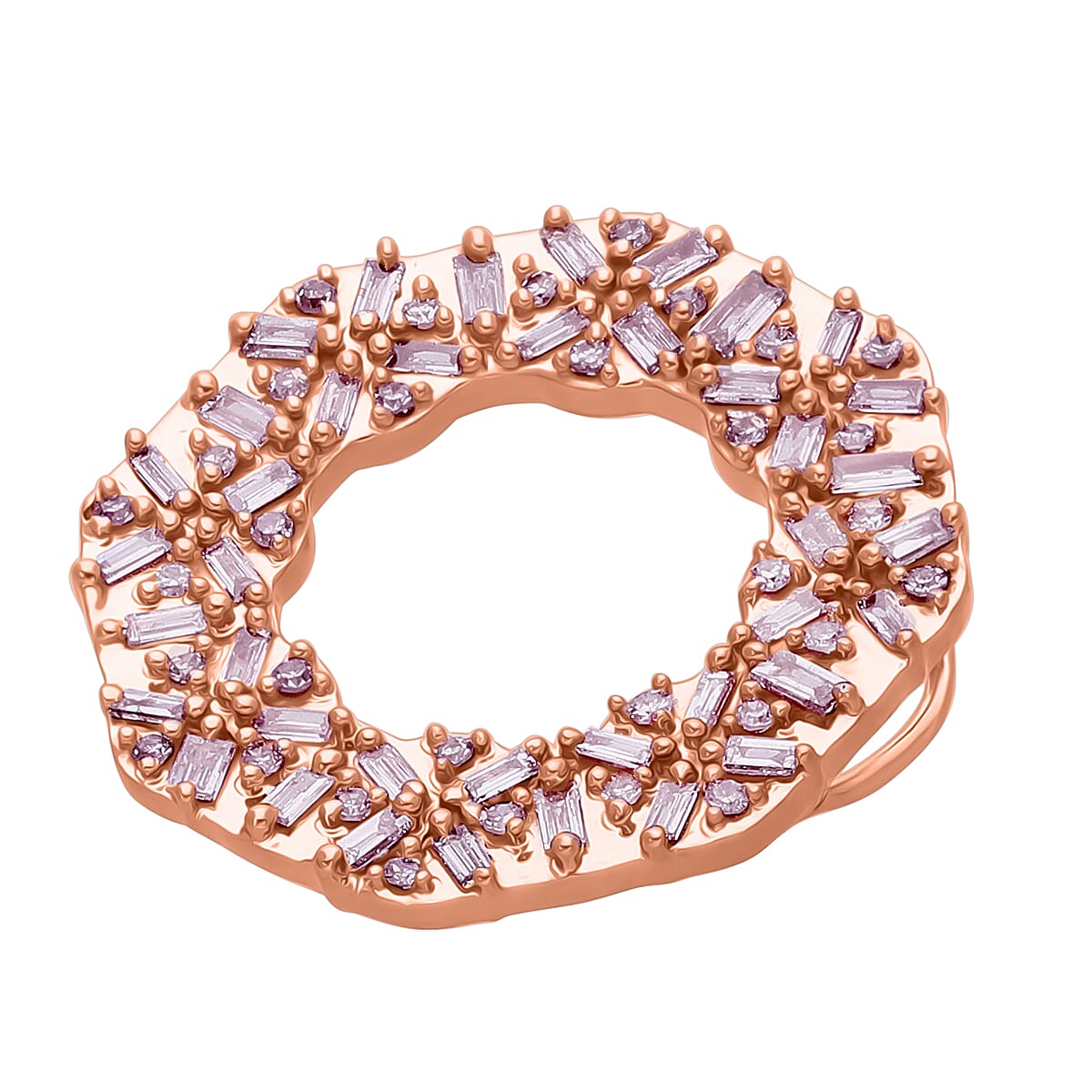 9K Rose Gold SGL Certified Natural Pink Diamond Pendant 0.52 Ct. 8114413 6
