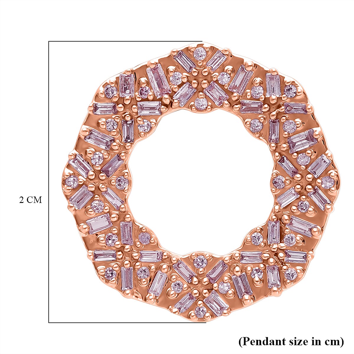 9K Rose Gold SGL Certified Natural Pink Diamond Pendant 0.52 Ct. 8114413 12