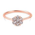 9K Rose Gold SGL Certified Natural Pink Diamond Ring 0.50 Ct.