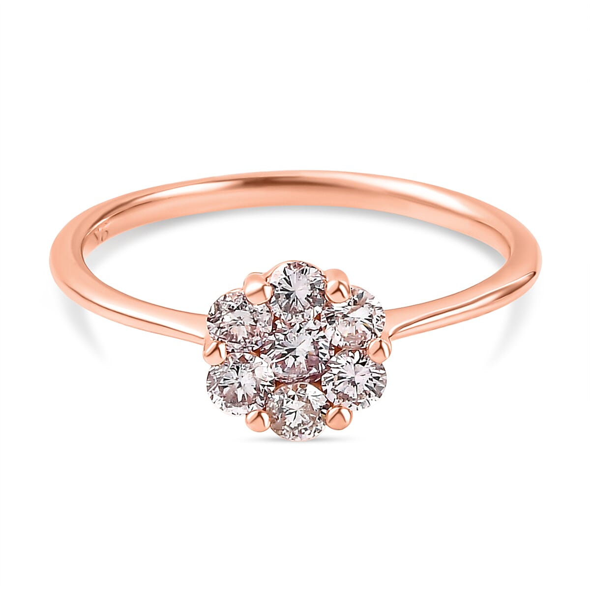 9K Rose Gold SGL Certified Natural Pink Diamond Ring 0.50 Ct. 7043549 2