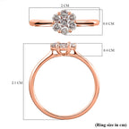 9K Rose Gold SGL Certified Natural Pink Diamond Ring 0.50 Ct.