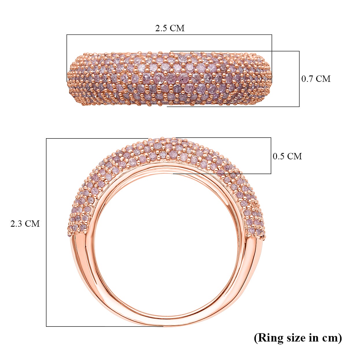 9K Rose Gold SGL Certified Natural Pink Diamond Ring 1.00 Ct. 7381951 11