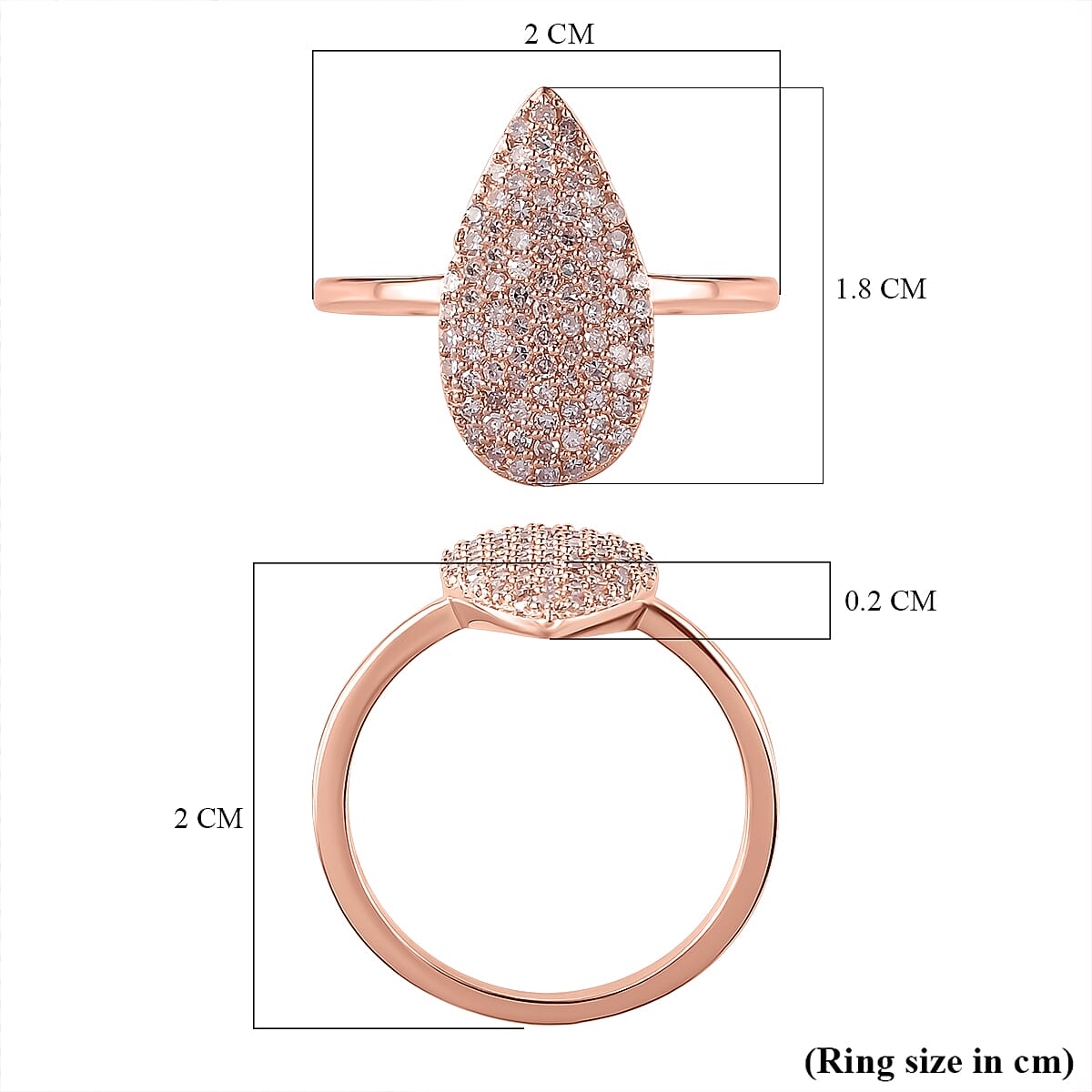 9K Rose Gold SGL Certified Natural Pink Diamond Ring 0.53 Ct. 7156915 11