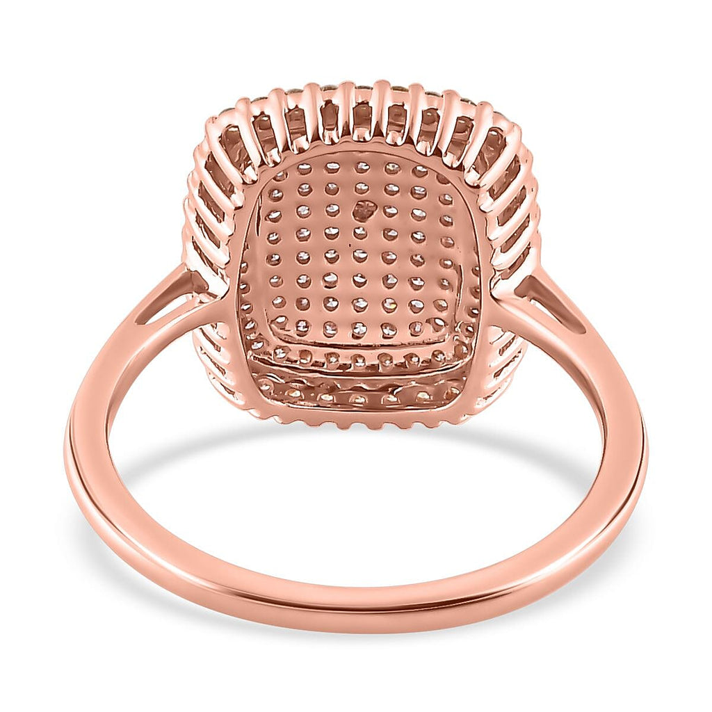 Steves Find - 9K Rose Gold SGL Certified Pink Diamond & Natural Yellow Diamond Ring 0.51 Ct.