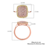 Steves Find - 9K Rose Gold SGL Certified Pink Diamond & Natural Yellow Diamond Ring 0.51 Ct.