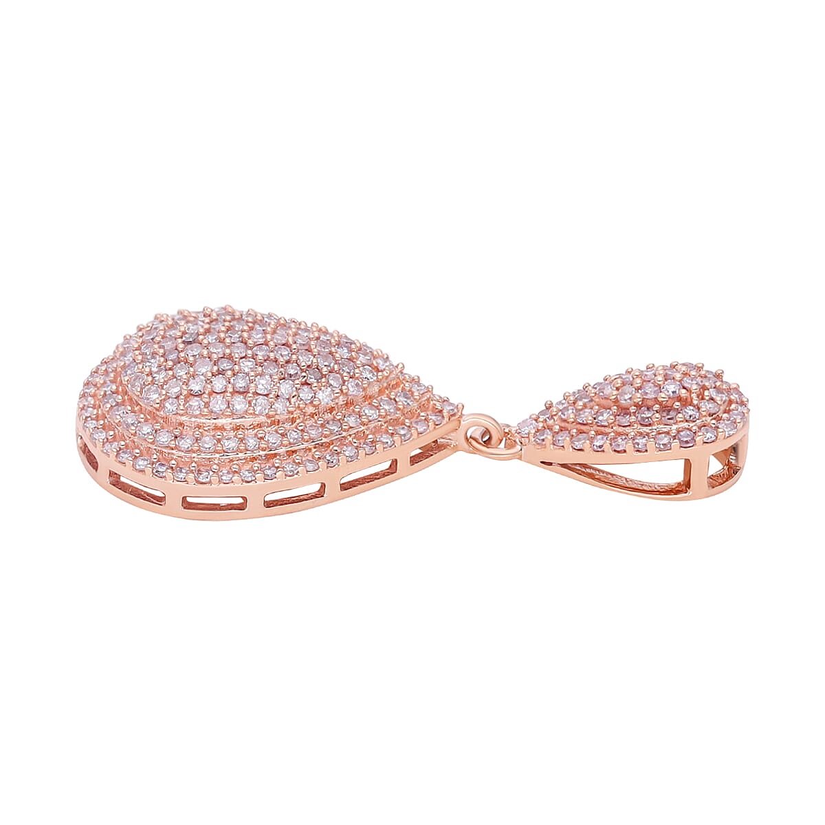 Red Carpet- 9K Rose Gold SGL Certified Argyle Natural Pink Diamond Pendant 1.00 Ct 7561484 3