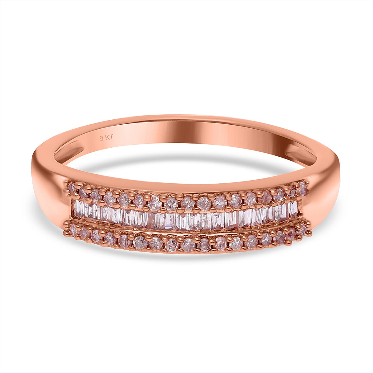 Limited Edition - 9K Rose Gold SGL Certified Pink Diamond Ring 0.25 Ct. 7560183 0