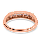9K Rose Gold SGL Certified Pink Diamond Ring 0.25 Ct.