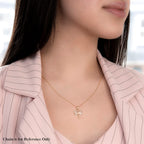 Hatton Garden Close Out Deal - 9K Tri Colour Gold Dragonfly Pendant