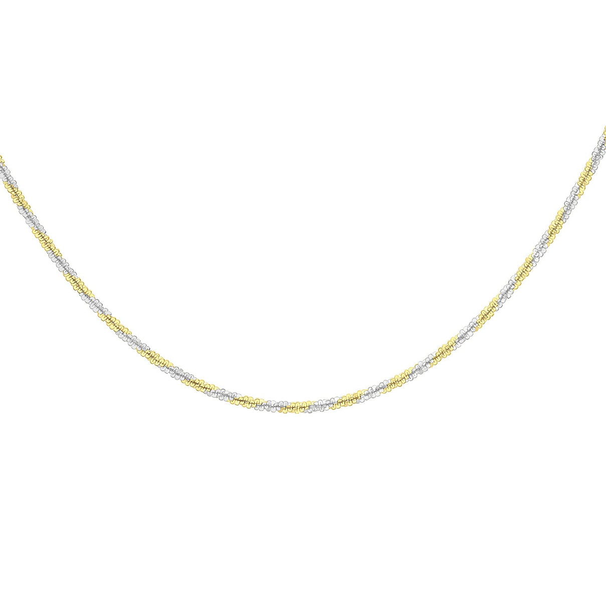 9K Two Colour Gold 1.4mm Tocalle Chain 16 Inch 7337195 0
