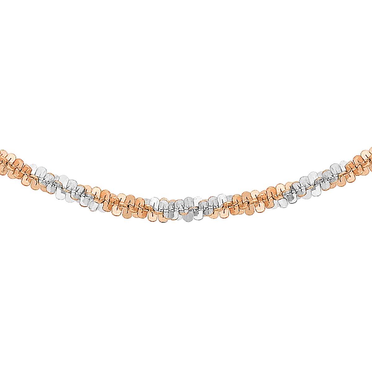 9K Two Colour Gold 1.4mm Tocalle Chain 16 Inch 7190547 0