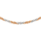 9K Two Colour Gold 1.4mm Tocalle Chain 16 Inch