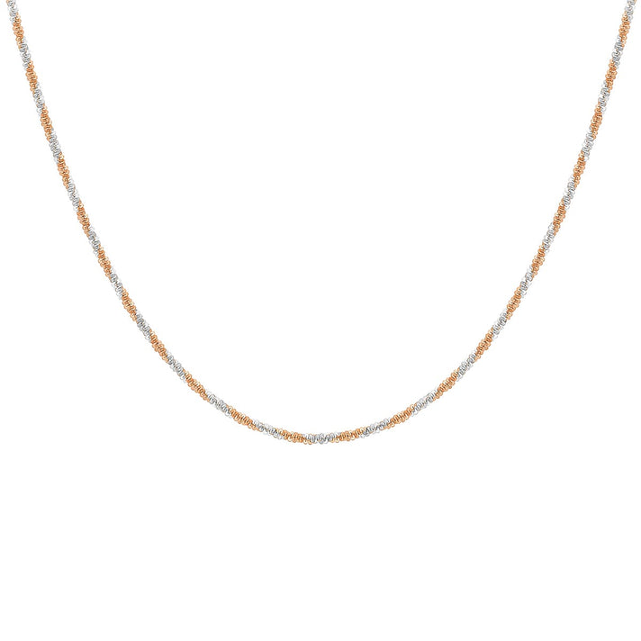 9K Two Colour Gold 1.4mm Tocalle Chain 16 Inch 7190547 2