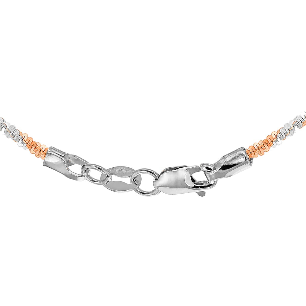9K Two Colour Gold 1.4mm Tocalle Chain 16 Inch