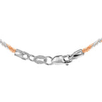 9K Two Colour Gold 1.4mm Tocalle Chain 16 Inch