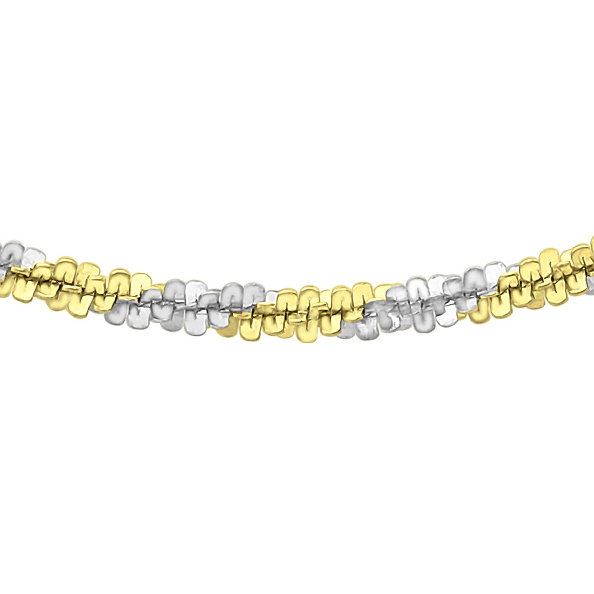 9K Two Colour Gold 1.4mm Tocalle Chain 18 Inch 7190567 5