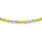 9K Two Colour Gold 1.4mm Tocalle Chain 18 Inch