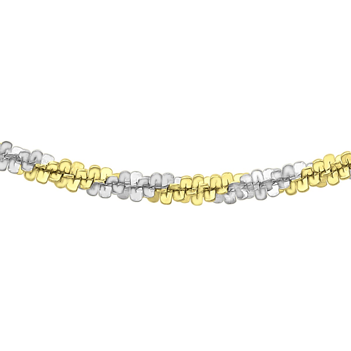 9K Two Colour Gold 1.4mm Tocalle Chain 18 Inch 7190567 6