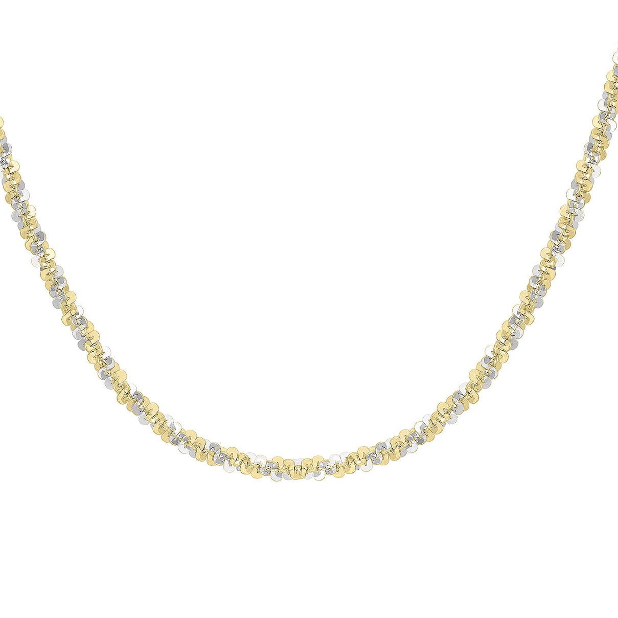 9K Two Colour Gold 2.5mm Tocalle Chain 18 Inch 7190523 0