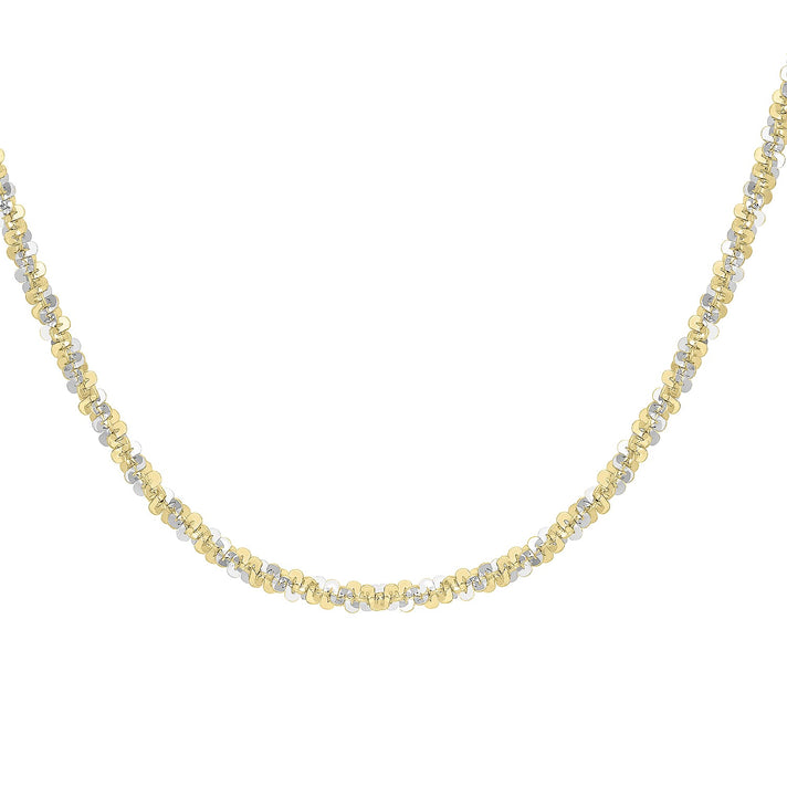 9K Two Colour Gold 2.5mm Tocalle Chain 20 Inch 7190539 1